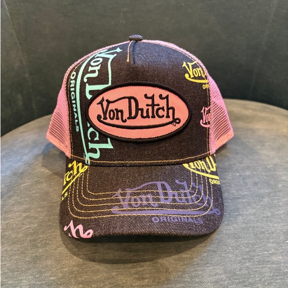 Fabulous Von Dutch Pink & Black Trucker Hat - New With Tags!